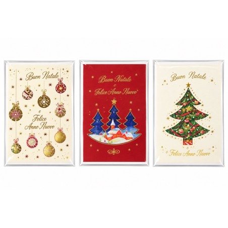 Ftc 10904 - Biglietti Natale Deluxe Conf.12 pz