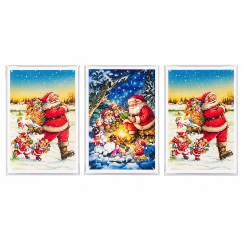 Ftc 10907 - Biglietti Auguri Babbo Natale Conf.12 pz