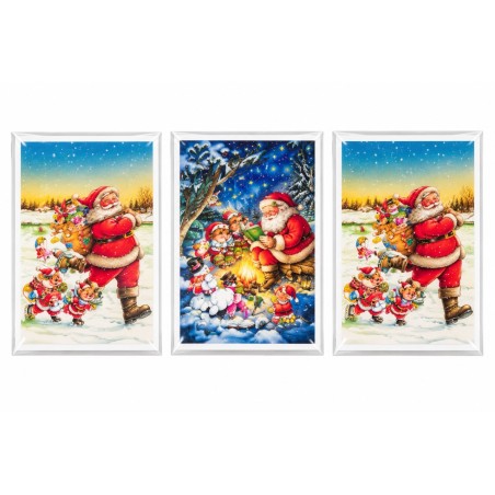 Ftc 10907 - Biglietti Auguri Babbo Natale Conf.12 pz