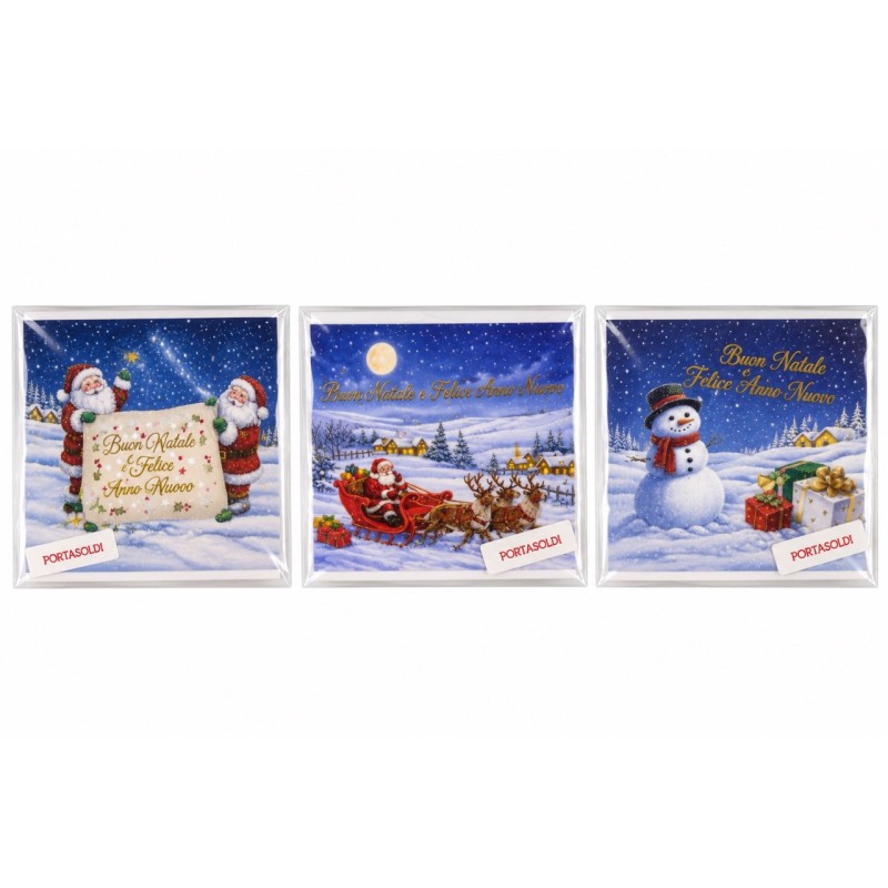 Ftc 10910 - Biglietti Auguri Natale Portasoldi Conf.12 pz