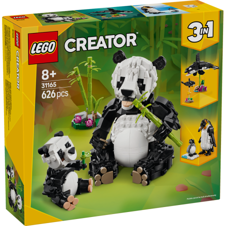 Lego 31165 - Creator - Animali Selvatici: Famiglia di Panda