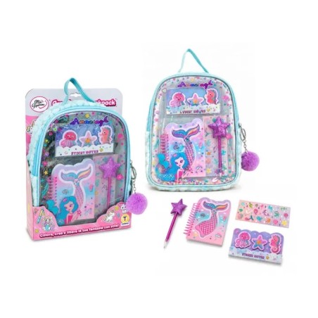 Teorema 81430 - Zaino Bambina Marino con Set Cancelleria e Kit Creativo