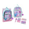 Teorema 81430 - Zaino Bambina Marino con Set Cancelleria e Kit Creativo