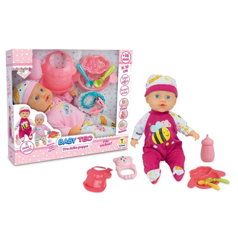 Teorema 81348 - Baby Teo Bebe' Ora della Pappa con Voce 30 cm