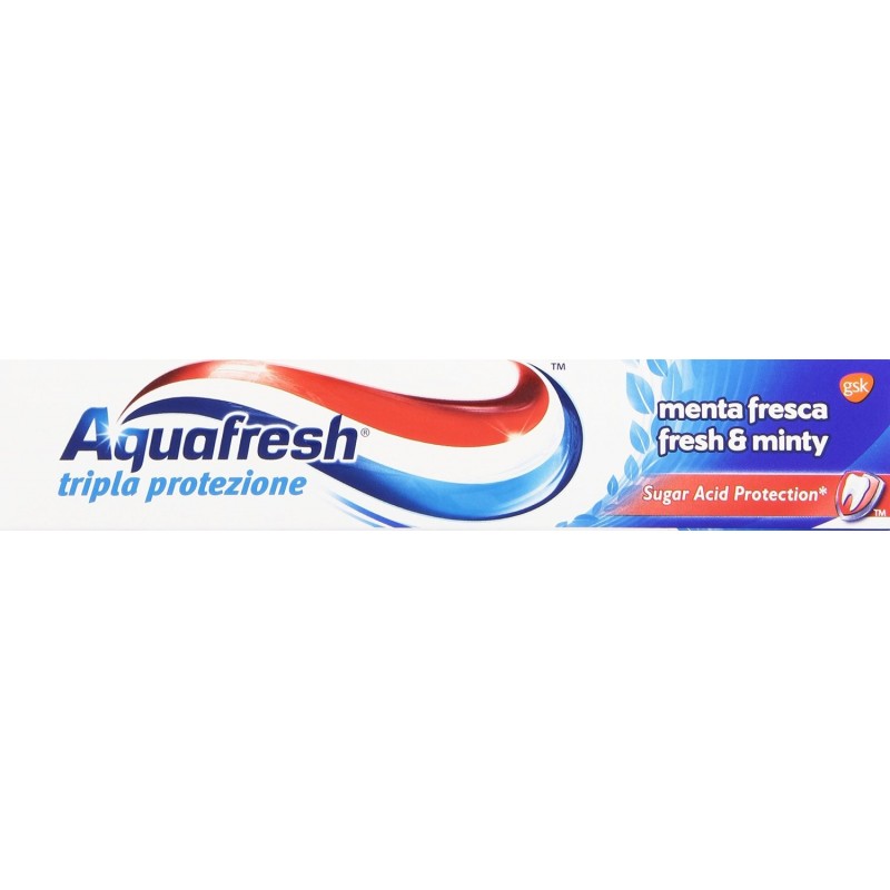 Acquafresh 3599 - Dentifricio Tripla Azione Menta Fresca 75 ml