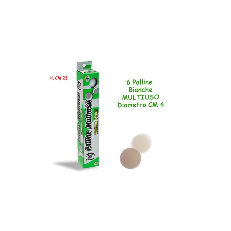 Teorema 51153 - Palline Ping Pong 40 mm 6 pz