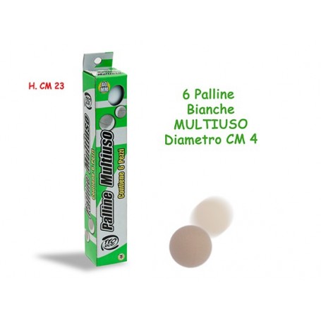 Teorema 51153 - Palline Ping Pong 40 mm 6 pz