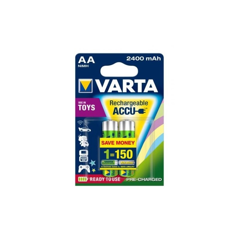 Varta 2087 - Blister 2 Pile Stilo Varta Ricaricabili