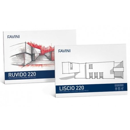Favini 3000 - Album Da Disegno F2 24 x 33 cm 10 Fogli Liscio