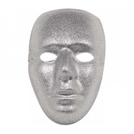 Ciao 20637 - Maschera Viso Argento Glitter