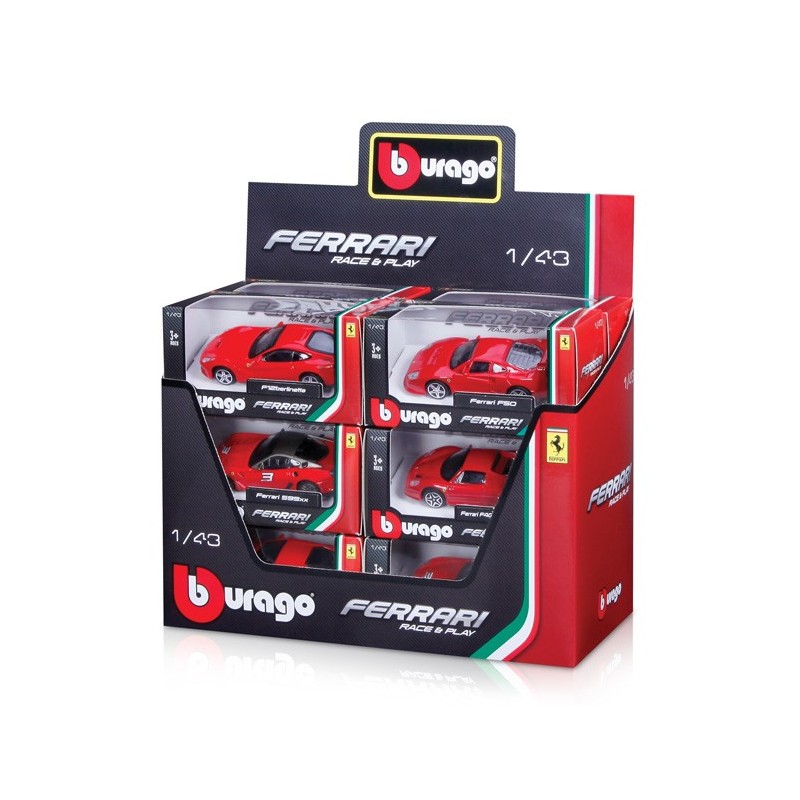 Burago 36100 - Scuderia Ferrari Modellini Race & Play Scala 1:43
