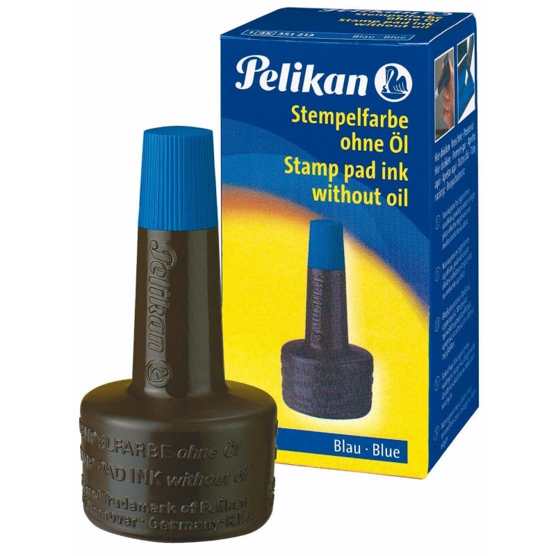 Pelikan 5121 - Inchiostro Blu 28 ml Per Cuscinetto Timbri