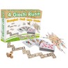 Teorema 40118 - Giochi Riuniti In Legno Shanghai, Dadi, Carte e Domino