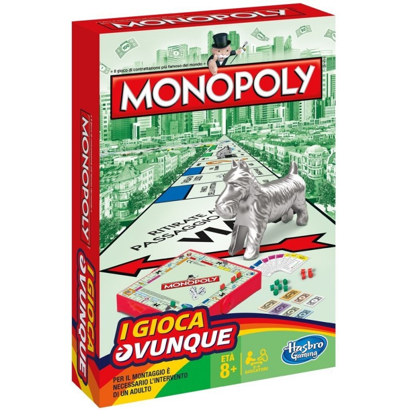 Hasbro B1002 - Giochi di Società - Monopoly Travel