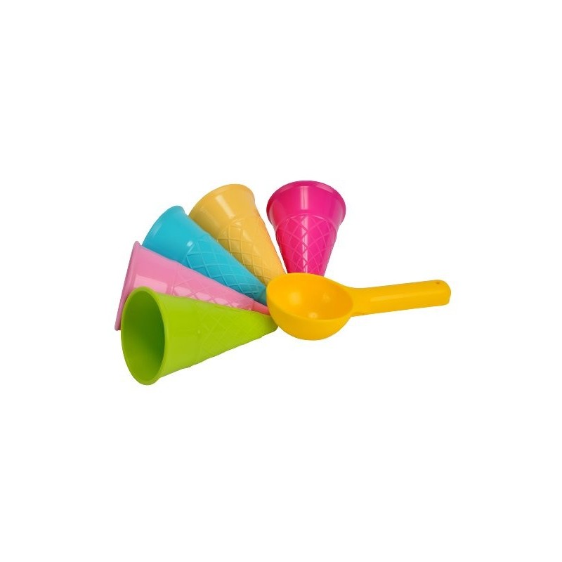 Adriatic 657 - Busta 5 Formine Coni Gelato con Cucchiaio