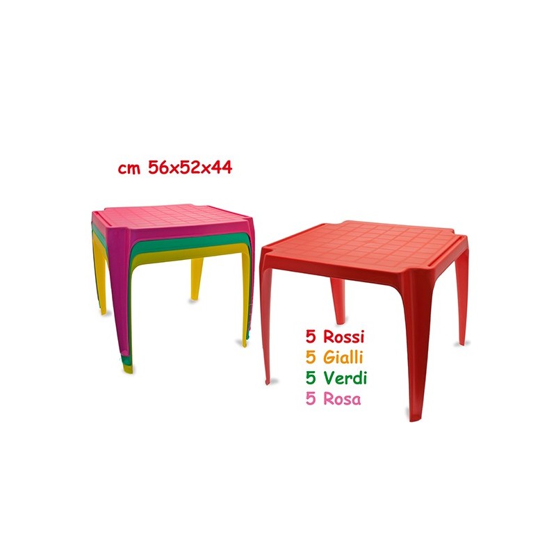 Teorema 64371 - Tavolo Bimbi In Plastica h 56 Cm