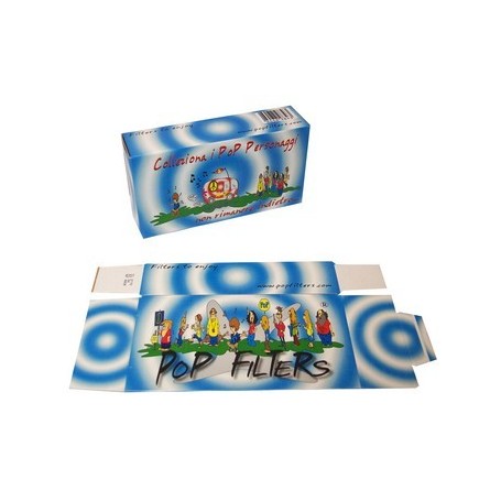 Pop Filters 8065 - Box 250 Scatolette per Distributore Vuote Large 10,2 x 5,4 x 2,7 cm
