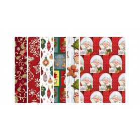 Florio 8503 - Rotolo Carta Regalo Natalizia 100cm x 5Mt.