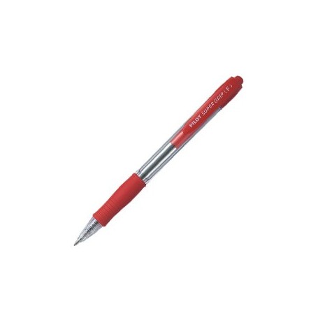 Pilot 5472 - Penna Pilot Supergrip A Scatto Punta Fine Rosso