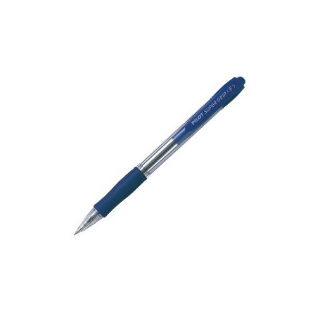 Pilot 5473 - Penna Pilot Supergrip A Scatto Punta Fine Blu Cf. 12 pz
