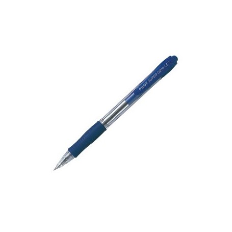 Pilot 5473 - Penna Pilot Supergrip A Scatto Punta Fine Blu