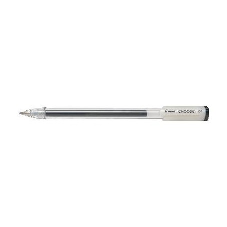 Pilot 7398 - Penna A Sfera Choose Punta Fine 0,7 mm Nero Brillante E Vivace