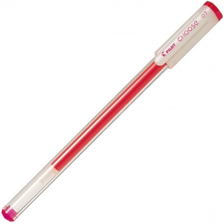 Pilot 7403 - Penna A Sfera Choose Punta Fine 0,7 mm Rosa Brillante E Vivace