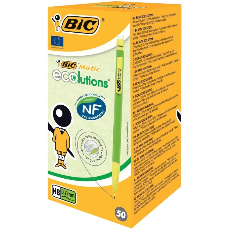 Bic 21855 - Portamine Matic Ecolutions 0,7 mm Conf.50 pz.