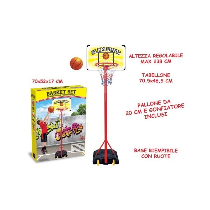 Teorema 63942 - Gioco Basket Con Piantana e Pallone