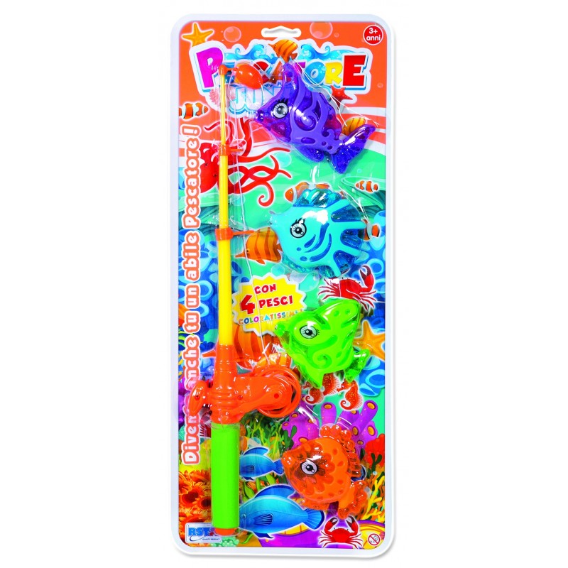 Rstoys 9773 - Blister Pescatore 4 Pesciolini