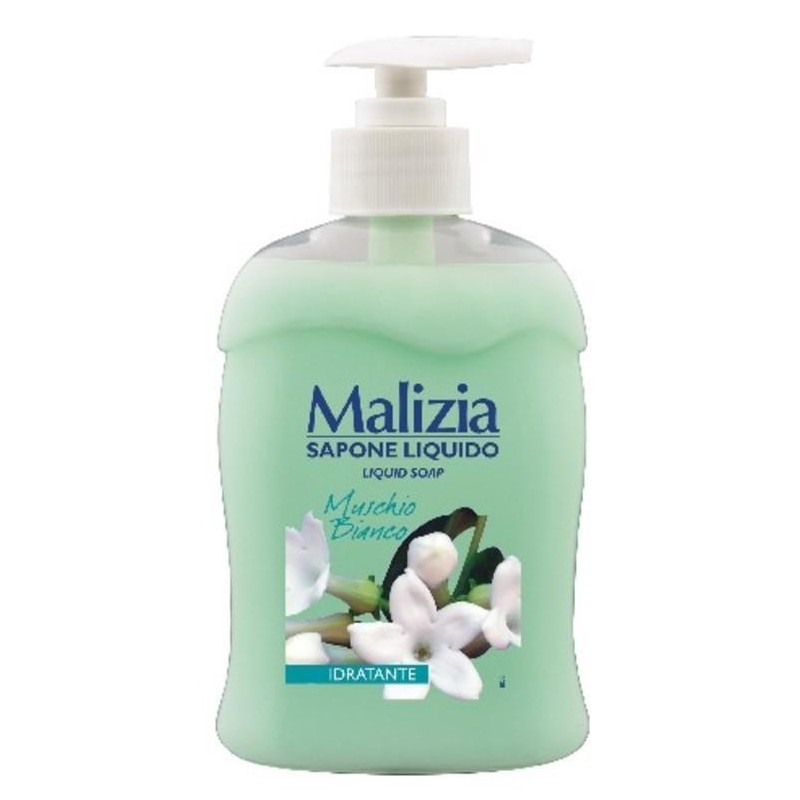 Malizia 184660 - Sapone Liquido Idratante Muschio Bianco 300 ml.
