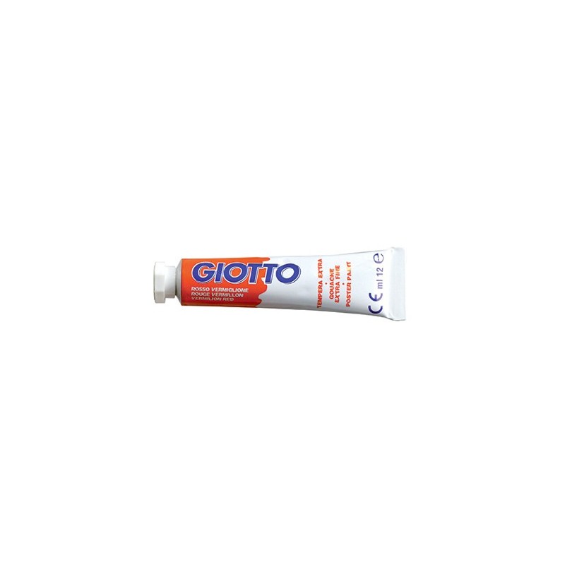 Fila 352007 - Tempera Giotto N.7 Vermiglione 12 ml Conf. 6 pz.