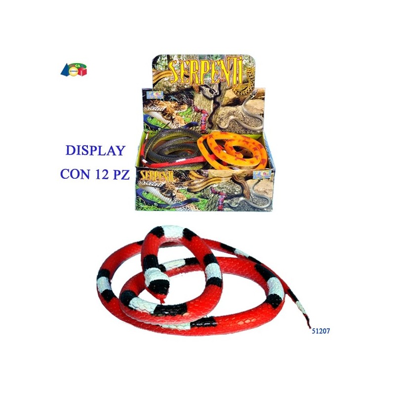 Ginmar 51207 - Display Serpenti Colorati 12 pz.