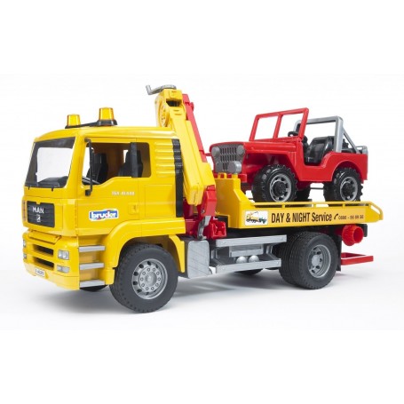 Bruder 2750 - Carro Attrezzi Con Jeep