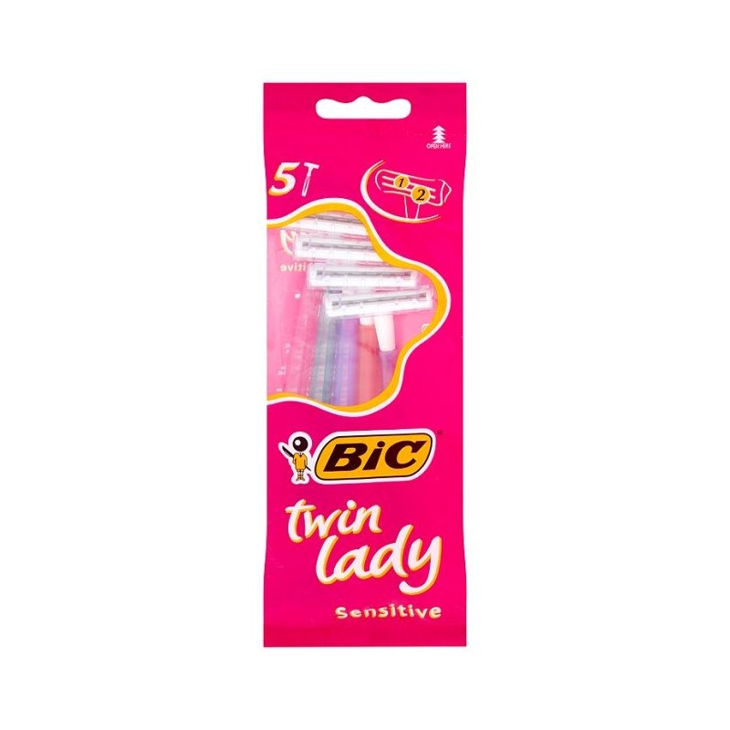 Bic 50093 - Busta 5 Rasoi Usa Getta Twin Lady Sensitive