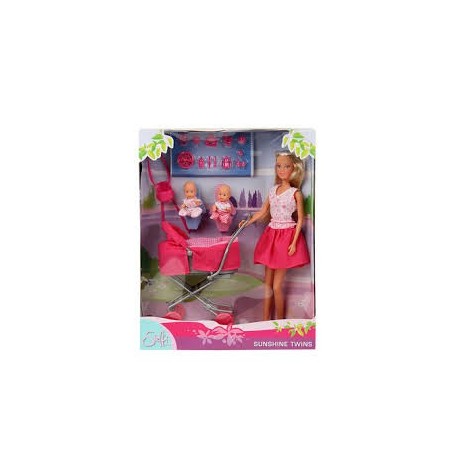 Simba 38060 - Steffi Love - Steffi Gemellini a Spasso con Carrozzina